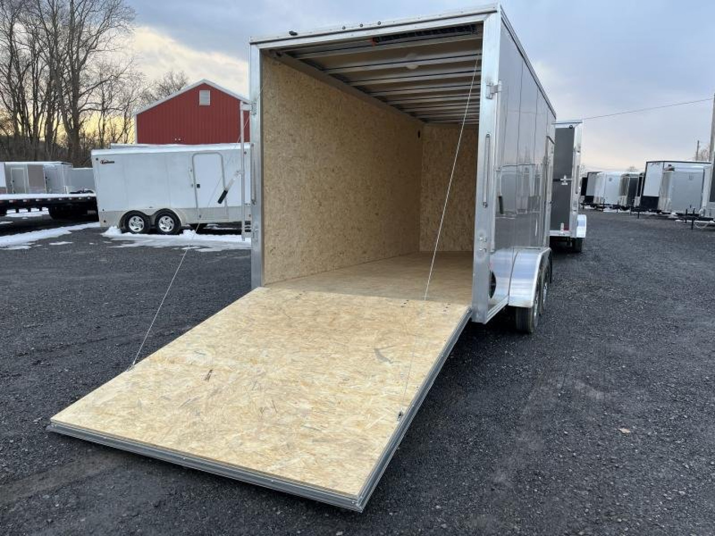 New 2024 Stealth Aluminum C7x16S-IF Cargo Trailer - PEWTER - 81" Door Opening