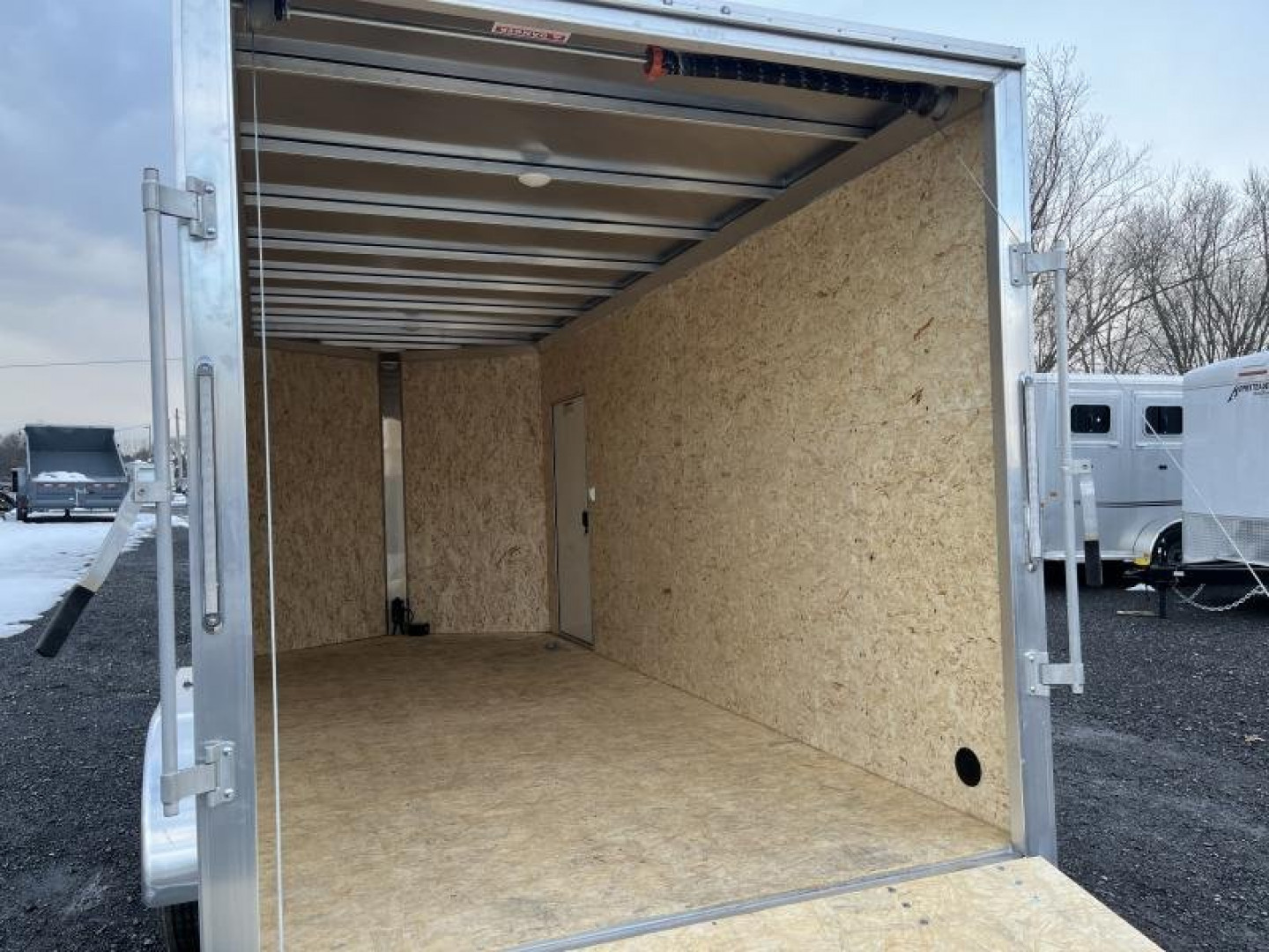 New 2024 Stealth Aluminum C7x16S-IF Cargo Trailer - PEWTER - 81" Door Opening