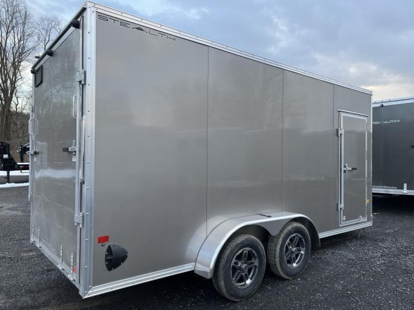 New 2024 Stealth Aluminum C7x16S-IF Cargo Trailer - PEWTER - 81" Door Opening