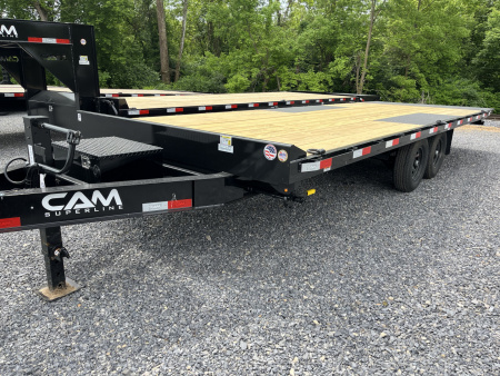 New 2025 CAM 24' - Deckover Tilt Trailer - 7K Axles - POWER TILT