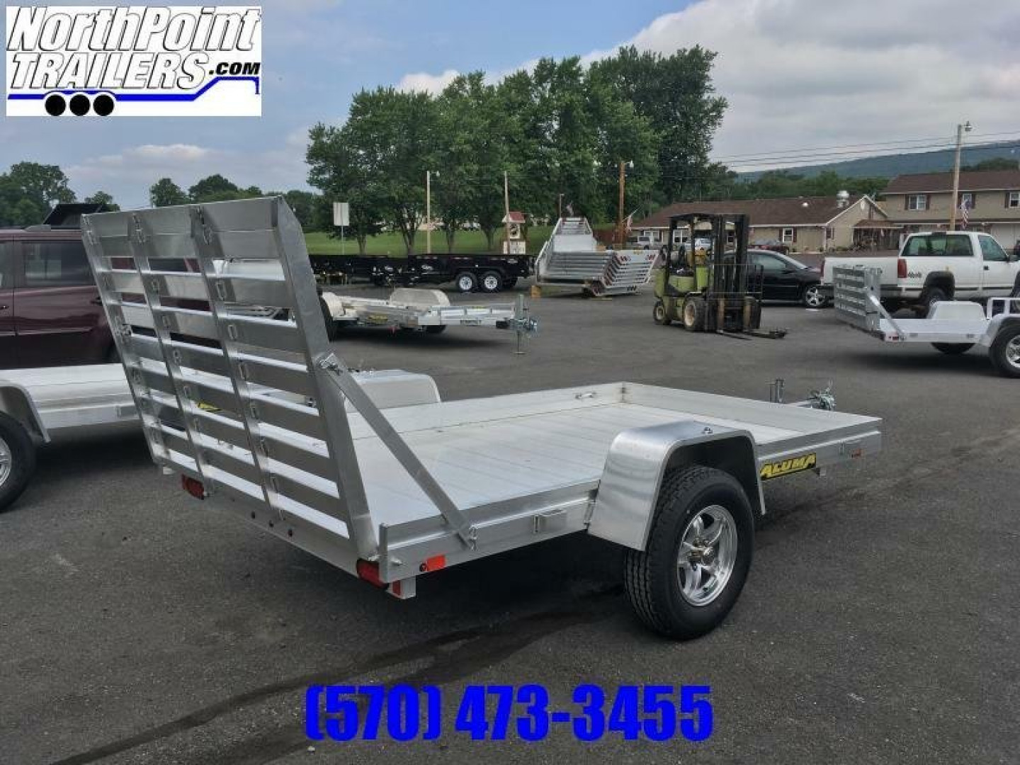 New 2024 Aluma 6810H Tailgate Utility Trailer - 68