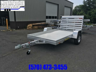 New 2024 Aluma 6810H Tailgate Utility Trailer - 68" x 10' Utility Trailer