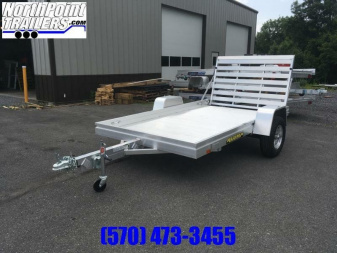 New 2024 Aluma 6810H Tailgate Utility Trailer - 68" x 10' Utility Trailer