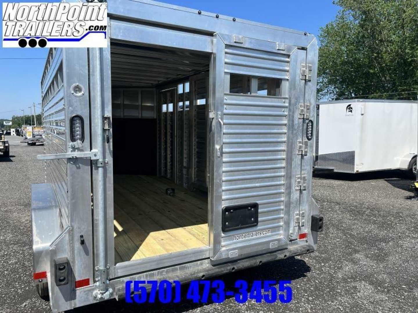 New 2023 Frontier 16'7'' Livestock BP Stock / Stock Combo Trailer