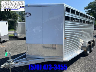 New 2023 Frontier 16'7'' Livestock BP Stock / Stock Combo Trailer