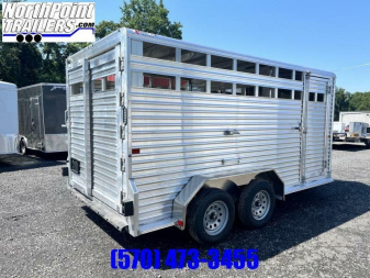 New 2023 Frontier 16'7'' Livestock BP Stock / Stock Combo Trailer