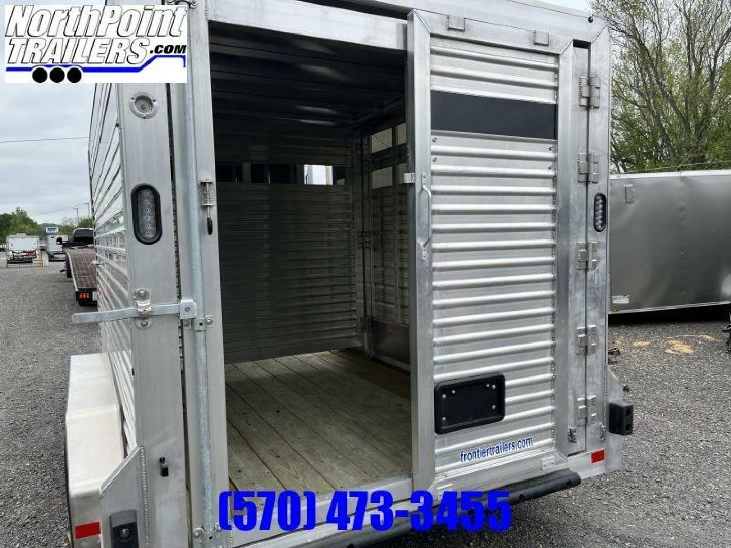 New 2023 Frontier 16'7'' Livestock BP Stock / Stock Combo Trailer _ LITE