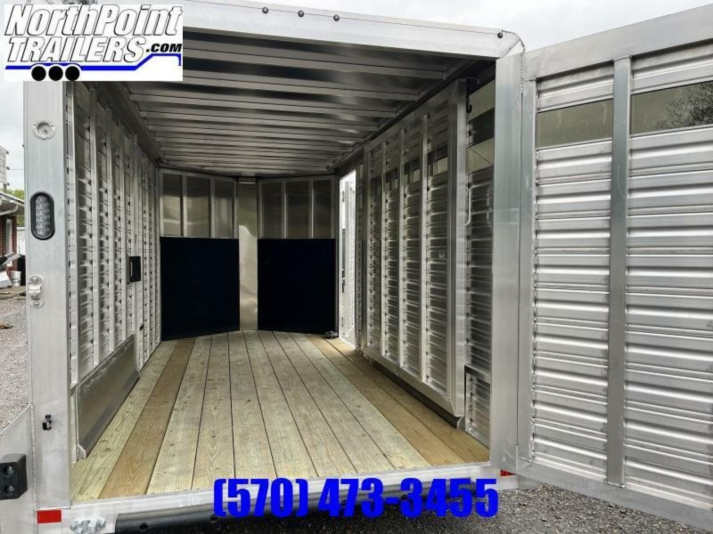 New 2023 Frontier 16'7'' Livestock BP Stock / Stock Combo Trailer _ LITE