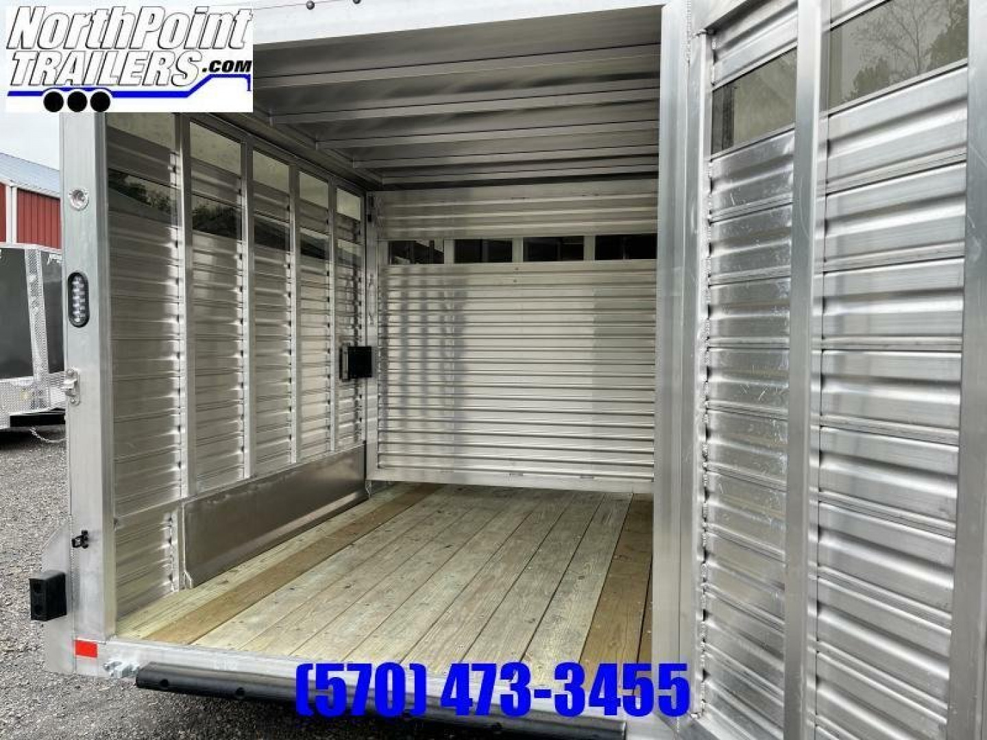 New 2023 Frontier 16'7'' Livestock BP Stock / Stock Combo Trailer _ LITE