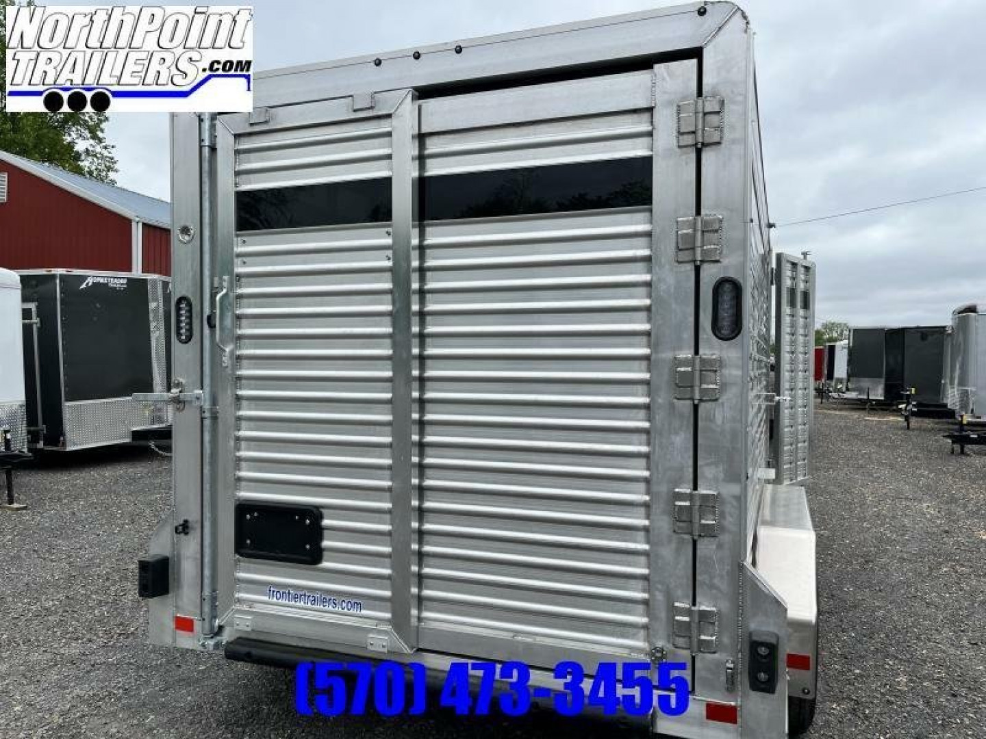 New 2023 Frontier 16'7'' Livestock BP Stock / Stock Combo Trailer _ LITE