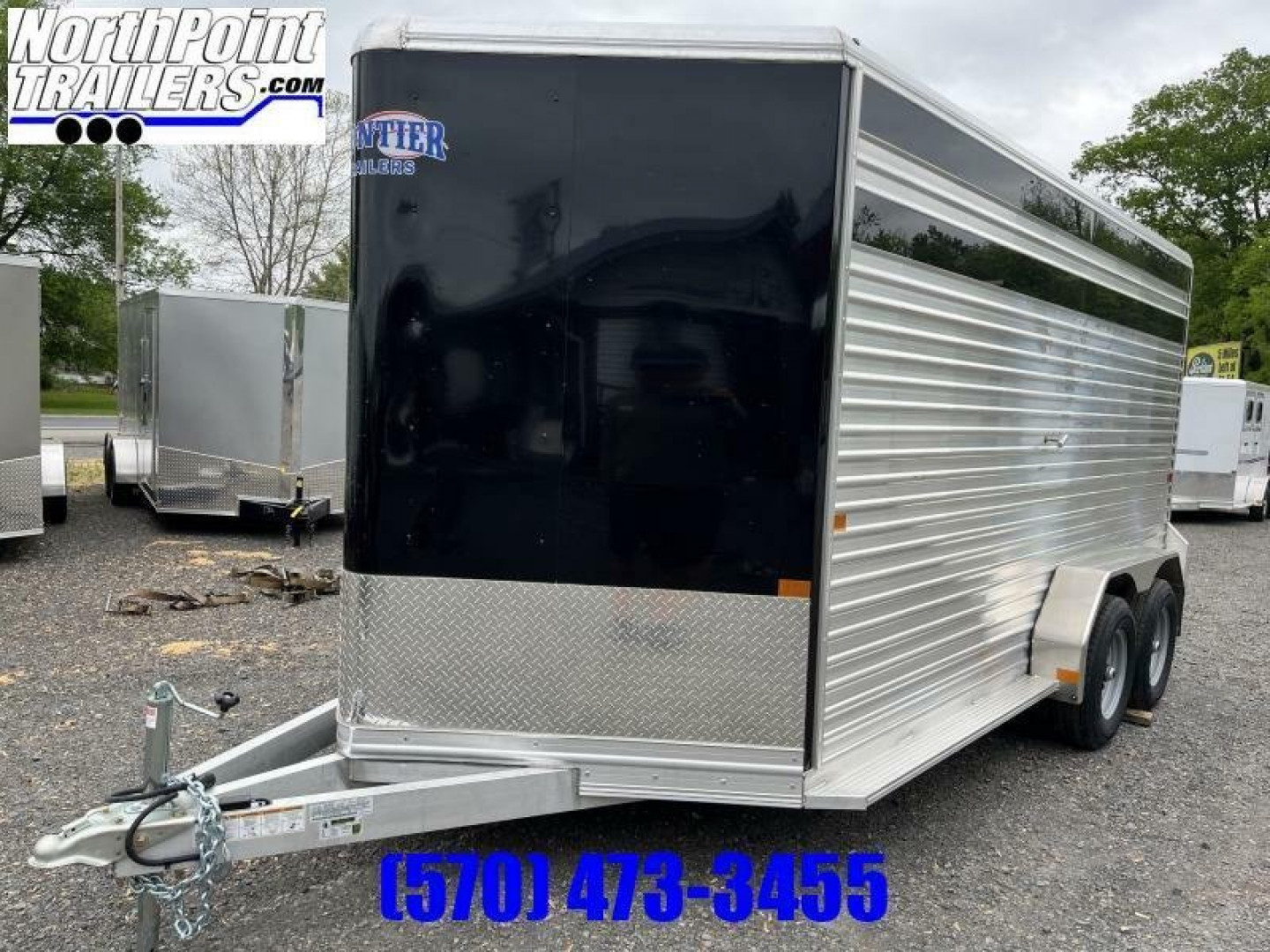 New 2023 Frontier 16'7'' Livestock BP Stock / Stock Combo Trailer _ LITE