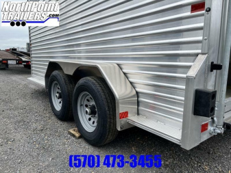 New 2023 Frontier 16'7'' Livestock BP Stock / Stock Combo Trailer _ LITE