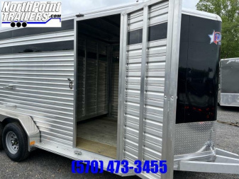 New 2023 Frontier 16'7'' Livestock BP Stock / Stock Combo Trailer _ LITE
