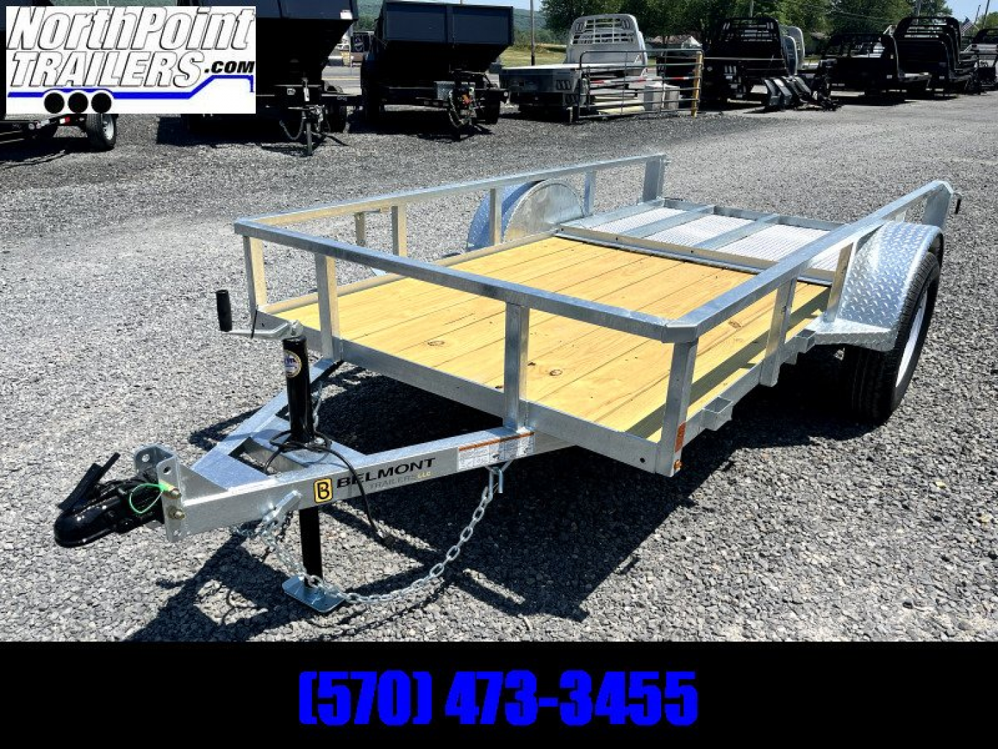 New 2023 Belmont Trailers - UT510TT Utility Trailer - GALVANIZED