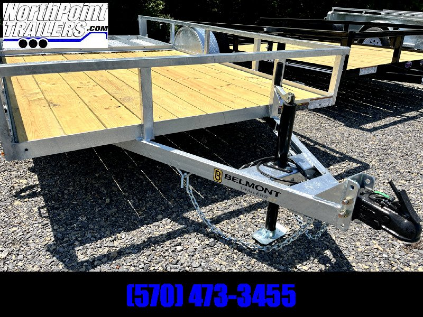 New 2023 Belmont  6x12  Utility Trailer - GALVANIZED