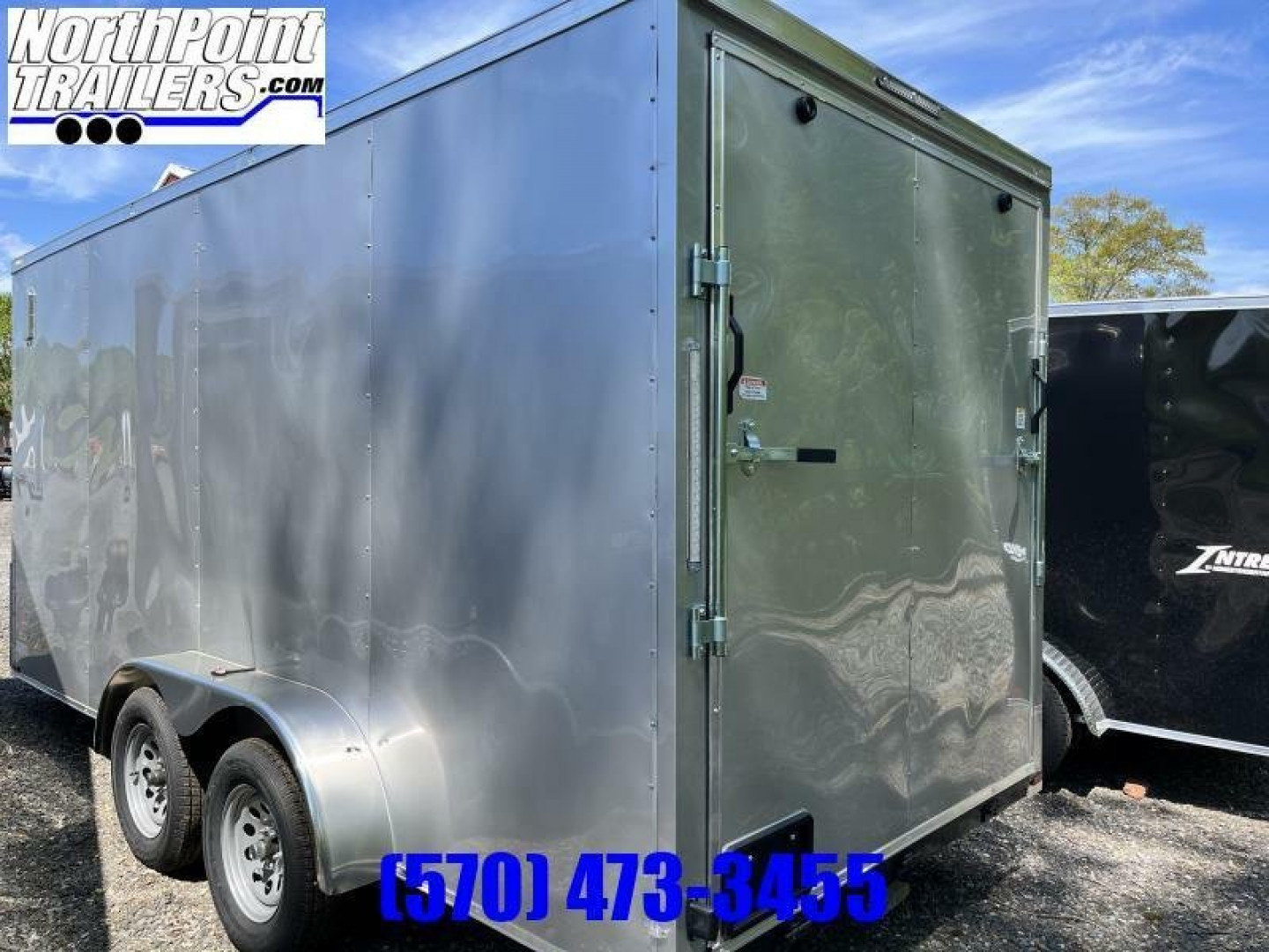New 2023 Spartan 7x16TA Cargo Trailer - SILVER - 7' INTERIOR - B/T