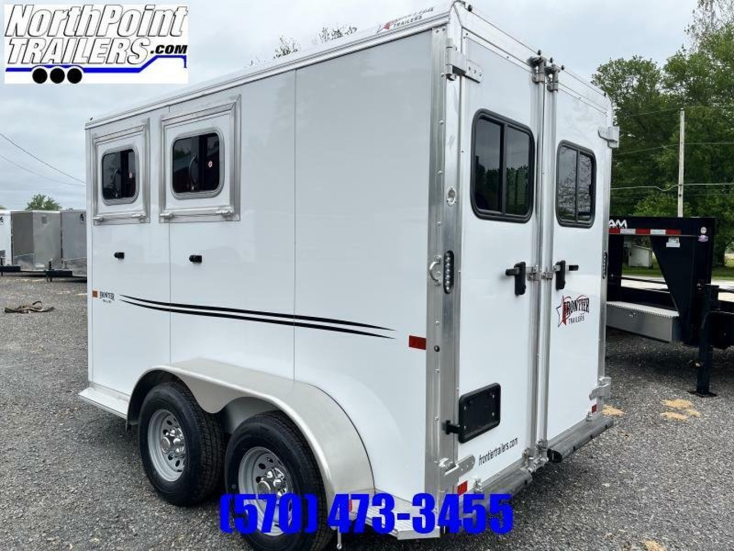 New 2023 Frontier - Strider 2 Horse Trailer - Slant Load Horse Trailer