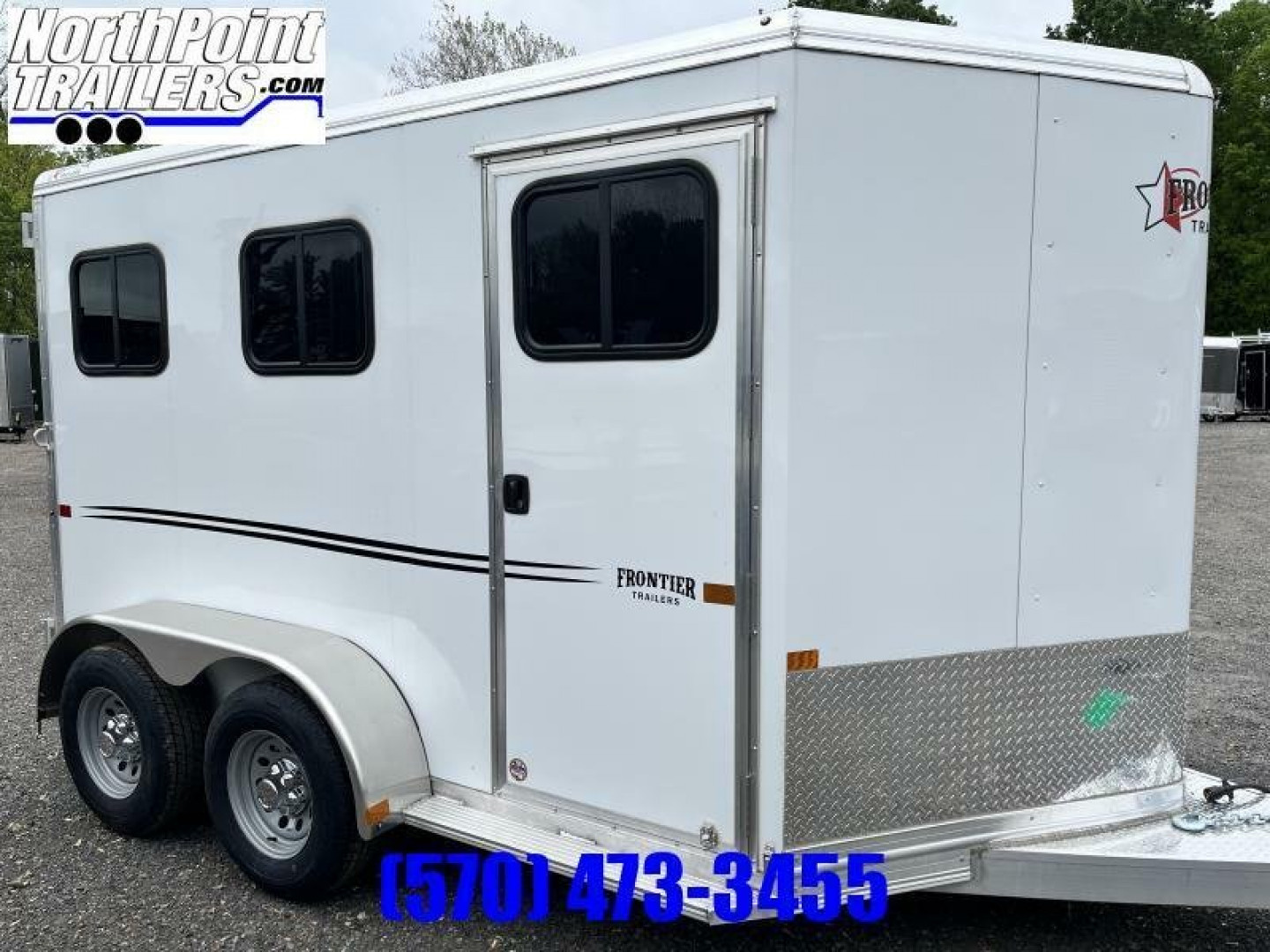 New 2023 Frontier - Strider 2 Horse Trailer - Slant Load Horse Trailer