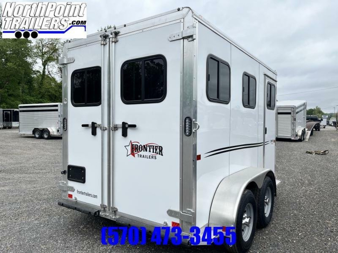 New 2023 Frontier - Strider 2 Horse Trailer - Slant Load Horse Trailer