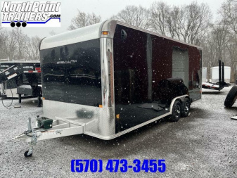 New **BLOW-OUT LEFTOVER PRICING** Stealth 8.5 x 20 Car Trailer - Recessed E-Track - Alum. Wheels - 5.2K Axles