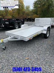 New 2023 Aluma 6310H B/T Aluminum Utility Trailer - 63  x 10' Trailer - BI-FOLD TAILGATE