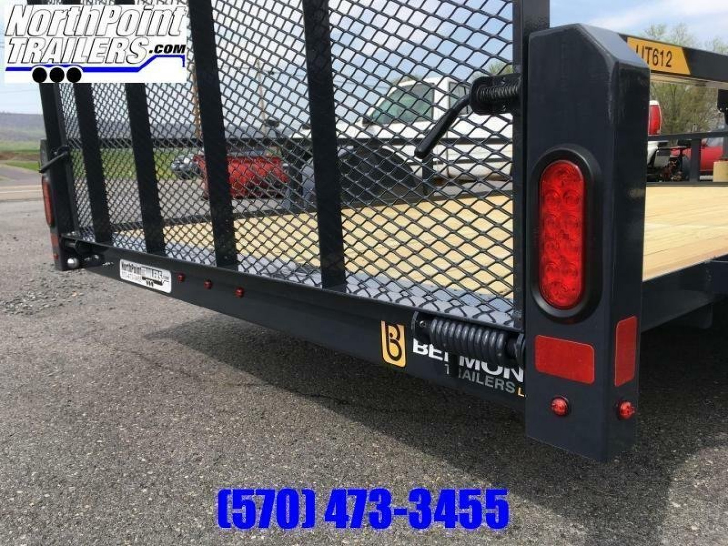 New 2023 Belmont  6x12  Utility Trailer - BLACK