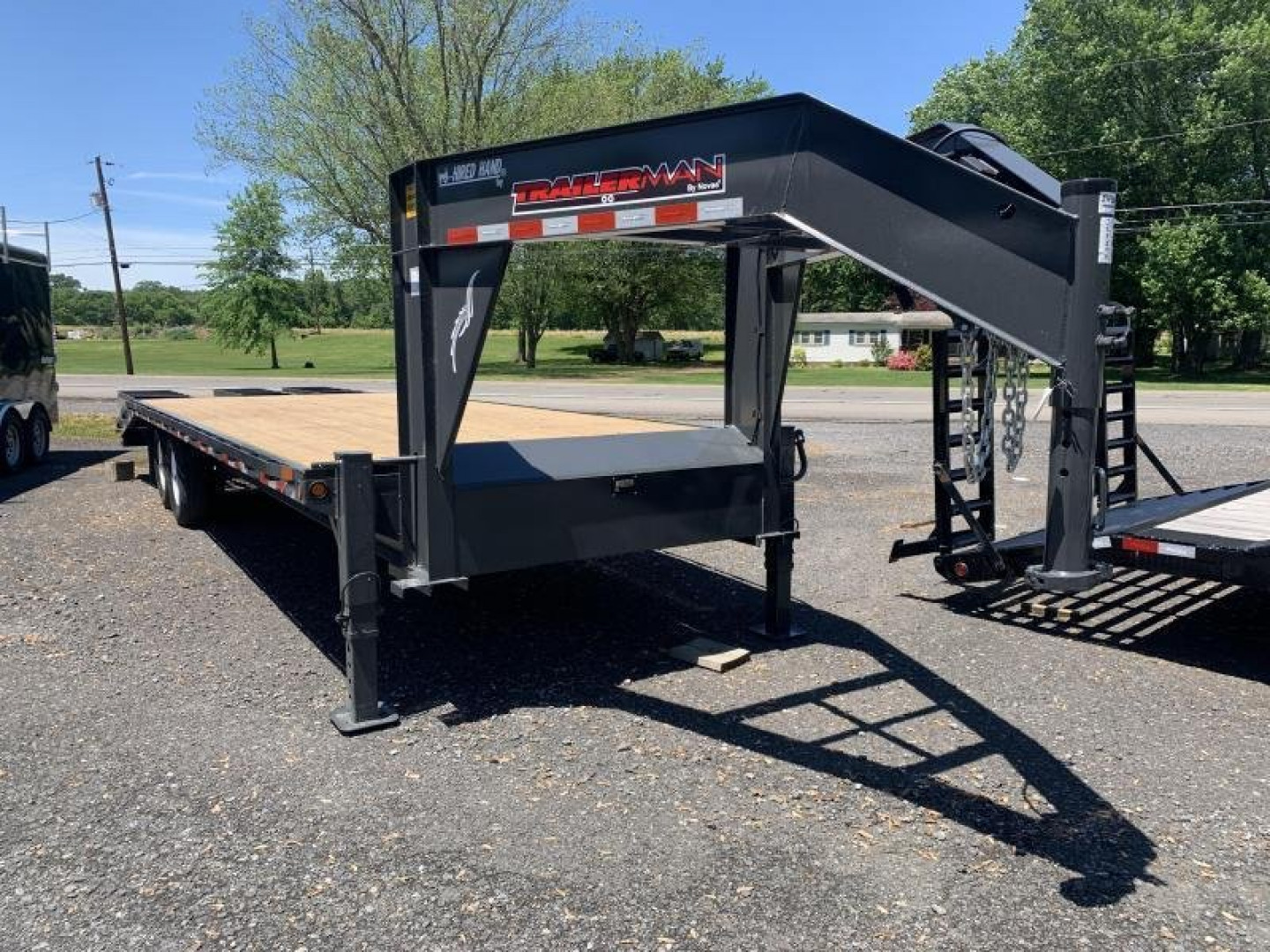 New 2023 TrailerMan - 20'+5 14K GN Hired Hand_3 Wedge Ramp Deckover Trailer