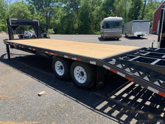 New 2023 TrailerMan - 20'+5 14K GN Hired Hand_3 Wedge Ramp Deckover Trailer