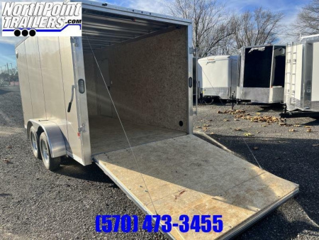 New 2023 Stealth Aluminum C7x14S-IF Cargo Trailer - PEWTER - 75" Door Opening