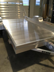New 2023 Aluma 6310H Aluminum Trailer - 63" x 10' Trailer Bi-Fold Tailgate