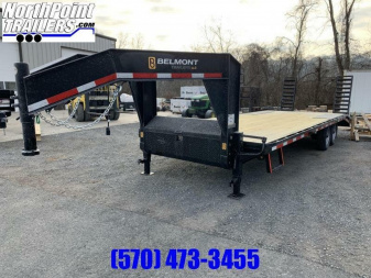 New Belmont 24' Gooseneck Trailer - 14,000# GVWR - BLACK