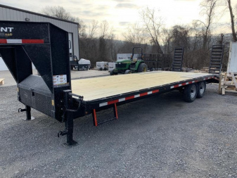 New Belmont 24' Gooseneck Trailer - 14,000# GVWR - BLACK