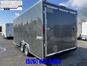 New 2023 HOMESTEADER TRAILER Homesteader 8 x 18 - CHARCOAL - 7' INTERIOR - RAMP