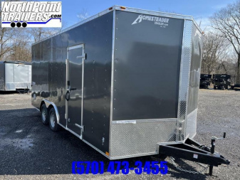 New 2023 HOMESTEADER TRAILER Homesteader 8 x 18 - CHARCOAL - 7' INTERIOR - RAMP