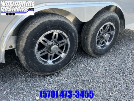 New 2024 ALCOM Stealth 8x24 Car Hauler Trailer - ALUMINUM WHEELS