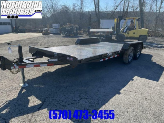 New 2022 CAM SUPERLINE CAM 18' Steel Deck Car Hauler - Black