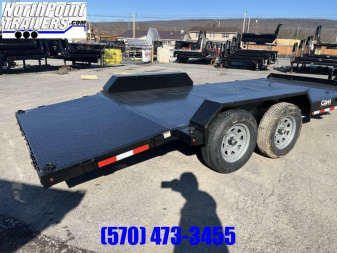 New 2022 CAM SUPERLINE CAM 18' Steel Deck Car Hauler - Black