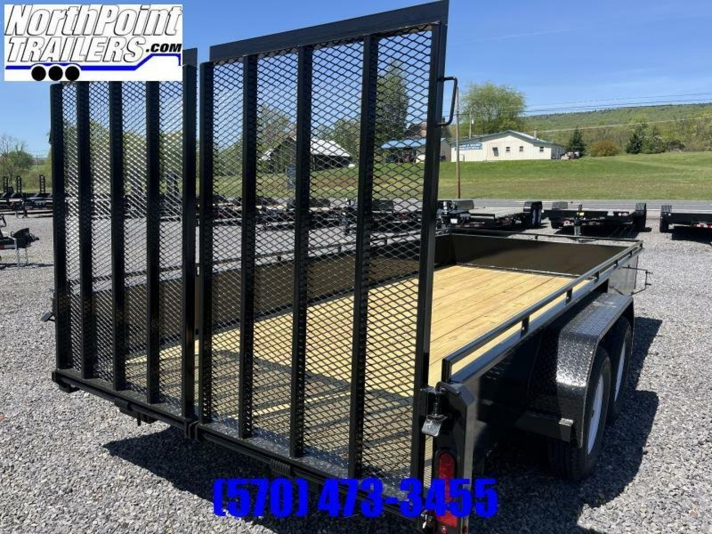 New 2024 Belmont 7x16 Solid Side Landscape Trailer