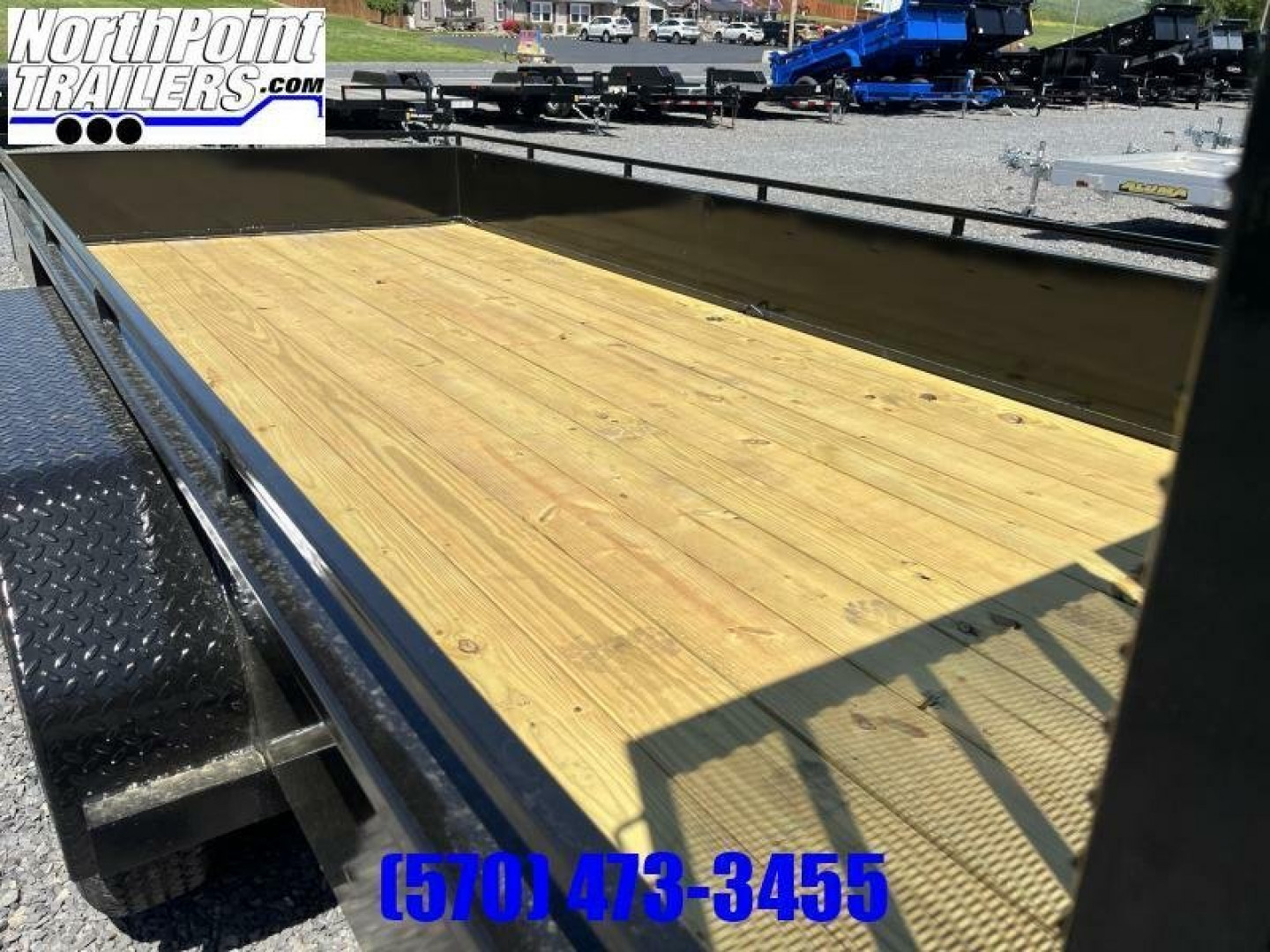 New 2024 Belmont 7x16 Solid Side Landscape Trailer