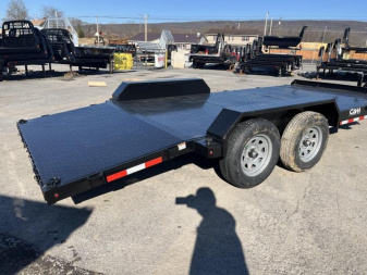 New 2022 CAM SUPERLINE CAM 18' Steel Deck Car Hauler - Black