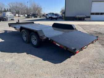 New 2022 CAM SUPERLINE CAM 18' Steel Deck Car Hauler - Black