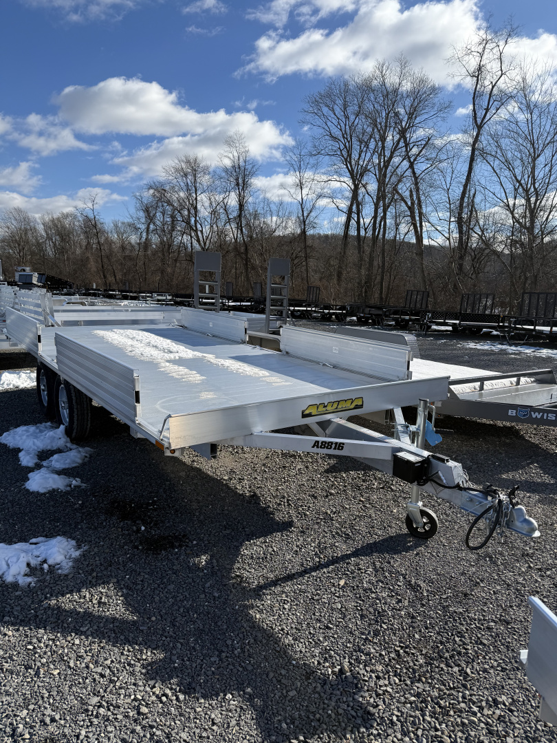 New 2026 Aluma 88" x 16' ATV Deckover Trailer - 4 Place ATV Trailer