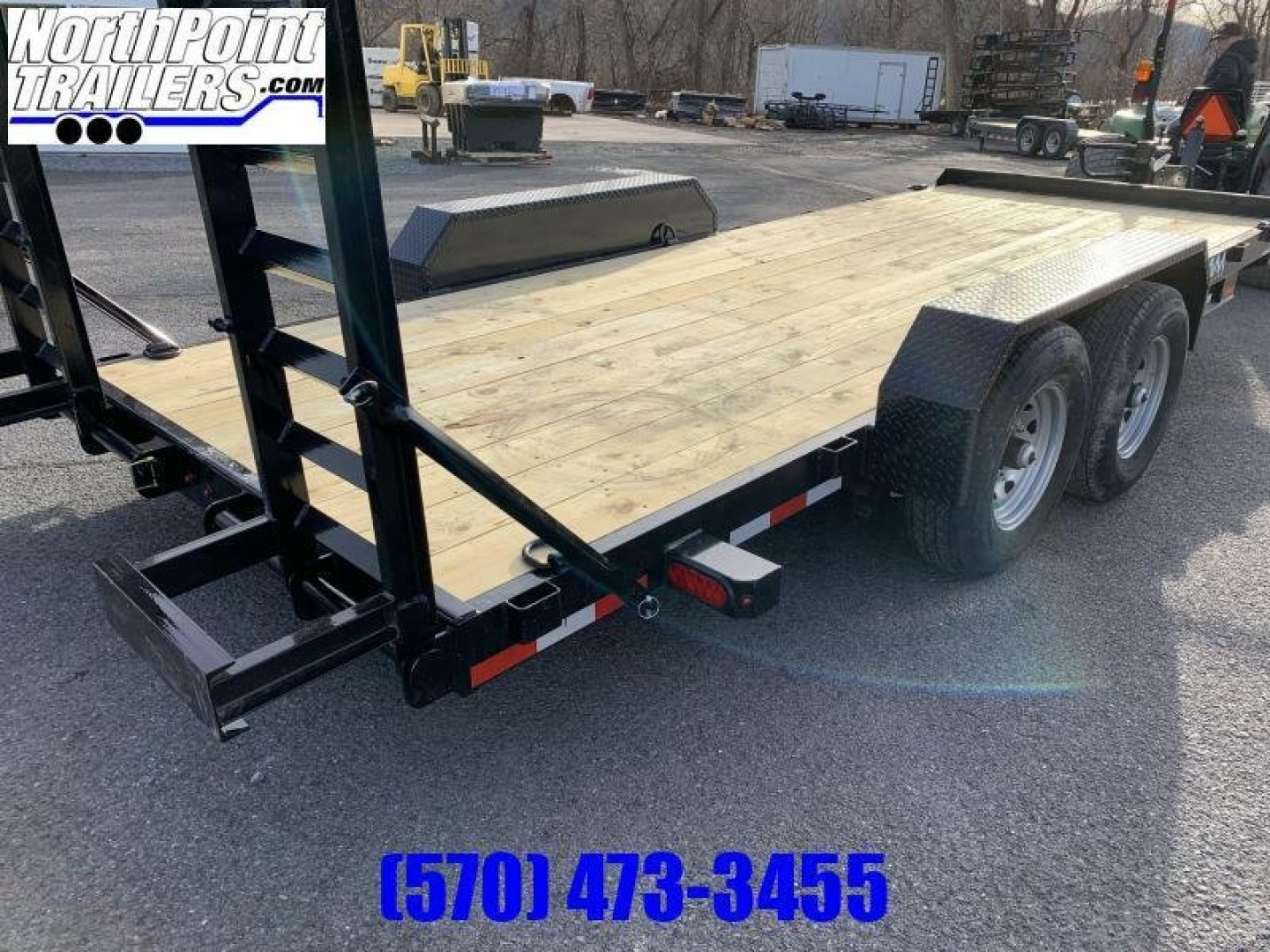 New **BLOW-OUT LEFTOVER PRICING** 2022 Cam - 7CAM18C - 18' Equipment Trailer - 14000# GVWR