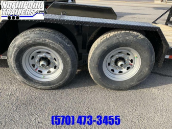 New **BLOW-OUT LEFTOVER PRICING** 2022 Cam - 7CAM18C - 18' Equipment Trailer - 14000# GVWR
