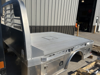 New CM ALSK - 94  x 9'4  Aluminum Skirted Bed - 60  C/A Cab & Chassis **SCRATCH AND DENT BOX**
