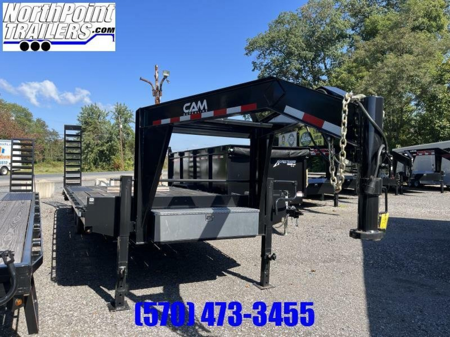 New 2022 Cam Superline 8CAM820+4 - 24' Deckover Gooseneck Trailer - 16000# GVWR - 8K Oil Bath Axles