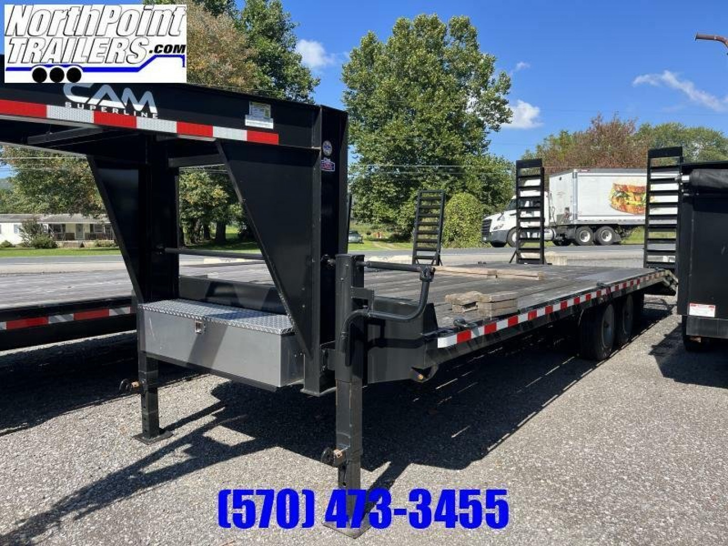 New 2022 Cam Superline 8CAM820+4 - 24' Deckover Gooseneck Trailer - 16000# GVWR - 8K Oil Bath Axles