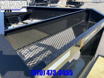 New Belmont 25' Gooseneck Trailer - 14,000# GVWR - BLACK - Full Width Ramps