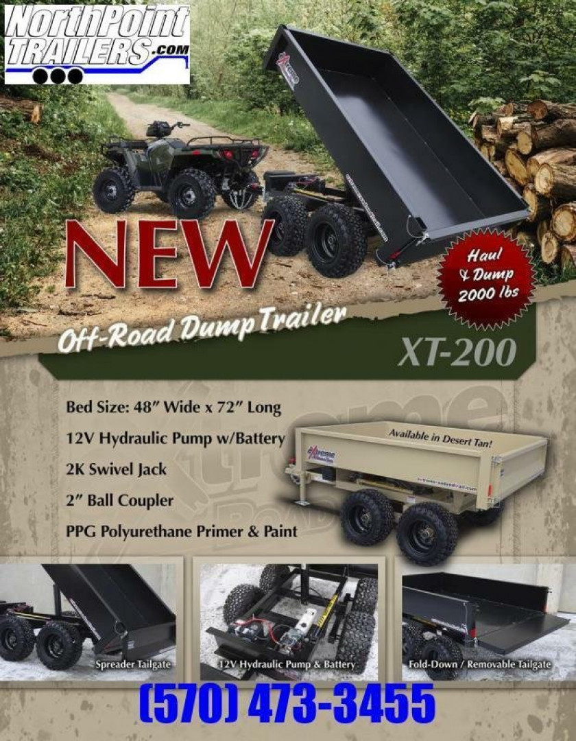 New Extreme XT-200 - OFF-ROAD - ATV/UTV Dump Trailer
