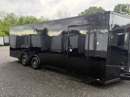 New 2026 Spartan 8.5x24 - 7' Interior - 5.2K Torsion Axles - Ramp - OPTIONS! BLACK POLYCOR W/ BLACKOUT